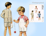 1940s Vintage McCall Sewing Pattern 7633 Cute WWII Toddler Boys Suit Size 3