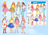 1960s Original Vintage McCalls Sewing Pattern 7716 9in Skipper Doll Clothes Set