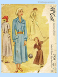 Original 1949 McCall Pattern No. 7734 - Active Sports Dress