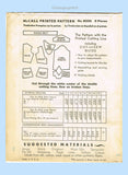1930s Vintage McCall Sewing Pattern 8336 Uncut Misses Blouse Size 32 Bust