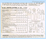 1950s Vintage McCall Sewing Pattern 8354 Stylish Misses Street Dress Sz 33 B