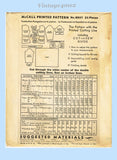 McCall 8537: 1930s Charming Uncut Misses 2 PC Dress Size 34 B Vintage Sewing Pattern
