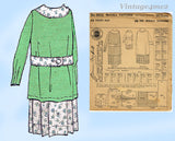 1920s Vintage McCall Pattern 8654 Sweet Uncut Little Girls Middy Dress Size 10