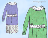 1920s Vintage McCall Pattern 8654 Sweet Uncut Little Girls Middy Dress Size 10