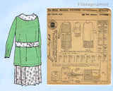 1920s Vintage McCall Pattern 8654 Sweet Uncut Little Girls Middy Dress Size 10