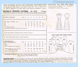 1950s Vintage McCall Sewing Pattern 8793 Stunning Misses Bias Cut Dress Sz 38 B