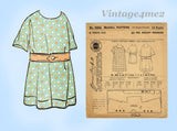 1920s Vintage McCall Pattern 8804 Uncut Toddler Girls Hot Day Dress Size 4