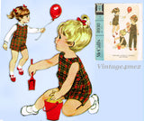 McCall 8930: 1960s Cute Baby Helen Lee Playsuit 6mos Vintage Sewing Pattern