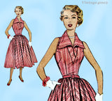 McCall's 9407: 1950s Uncut Misses Sun Dress Sz 30 B Vintage Sewing Pattern