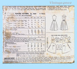 McCall's 9407: 1950s Uncut Misses Sun Dress Sz 30 B Vintage Sewing Pattern