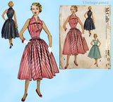 McCall's 9407: 1950s Uncut Misses Sun Dress Sz 30 B Vintage Sewing Pattern