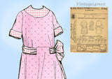 1920s Vintage McCall Pattern 9538 Sweet Uncut Little Girls Party Dress Size 8