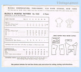 McCalls 9550: 1950s Uncut Misses Bowling Shirt 40 Bust Vintage Sewing Pattern