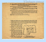 1920s Rare Vintage McCall Pattern 9556 Charming Uncut Baby Girls Dress Size 2