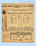 1920s Rare Vintage McCall Pattern 9556 Charming Uncut Baby Girls Dress Size 2