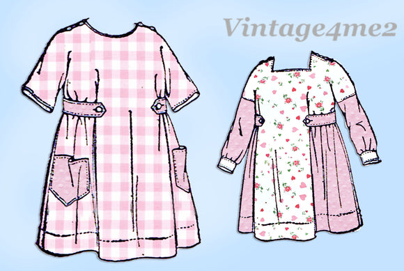 1920s Rare Vintage McCall Pattern 9556 Charming Uncut Toddler Girls Dress Size 2