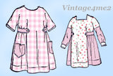 1920s Rare Vintage McCall Pattern 9556 Charming Uncut Toddler Girls Dress Size 2