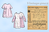 1920s Rare Vintage McCall Pattern 9556 Charming Uncut Baby Girls Dress Size 2