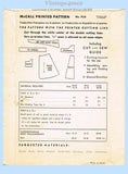 McCall's Pattern 958 Envelope Back