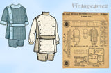 1920s Vintage McCall Pattern 9649 Sweet Toddler Boys Russian Suit Size 3