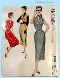 1950s Vintage McCall's Sewing Pattern 9748 Uncut Misses Sun Dress Sz 36 Bust