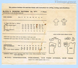 McCall's Pattern 9771 Envelope Back