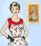 Marian Martin 9068: 1950s Misses Sun Dress & Bolero 34 B Vintage Sewing Pattern