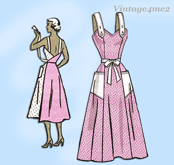1950s Vintage Marian Martin Sewing Pattern 9106 Uncut Misses Sun Dress Sz 38 B