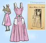 1950s Vintage Marian Martin Sewing Pattern 9106 Uncut Misses Sun Dress Sz 38 B