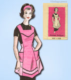 Marian Martin 9127: 1960s Misses Full Bib Apron Sz 34-36 B Vintage Sewing Pattern