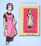 Marian Martin 9127: 1960s Misses Full Bib Apron Sz 34-36 B Vintage Sewing Pattern