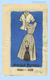 1950s Vintage Marian Martin Sewing Pattern 9161 Misses Sun Dress & Jacket 37B