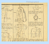 1950s Vintage Marian Martin Sewing Pattern 9164 Stunning Misses Suit Sz 36 B