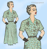 1950s Original Vintage Marian Martin Pattern 9191 Unusual Bodice Dress UNCUT 38B Description