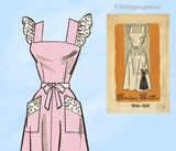Marian Martin 9256: 1950s Misses Wrap Around Sun Dress 44 B Vintage Sewing Pattern