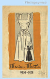 Marian Martin 9256: 1950s Misses Wrap Around Sun Dress 44 B Vintage Sewing Pattern