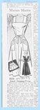 Marian Martin 9256: 1950s Misses Wrap Around Sun Dress 44 B Vintage Sewing Pattern