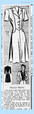 1940s Vintage Marian Martin Sewing Pattern 9341 Stunning Misses WWII Dress Sz 34 B