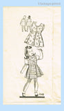 Marian Martin 9342: 1940s Toddler Girls Jumper and Blouse Vintage Sewing Pattern Size 6