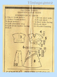 Marian Martin 9490: 1940s Lovely Misses WWII Dress Sz 34 Bust Vintage Sewing Pattern