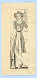 Marian Martin 9662: 1940s Misses WWII Street Dress Sz 32B Vintage Sewing Pattern