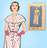 Marian Martin R9247: 1950s Lovely Misses Dress Size 38 Bust Vintage Sewing Pattern