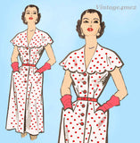 Marian Martin R9247: 1950s Lovely Misses Dress Size 38 Bust Vintage Sewing Pattern