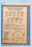 Marian Martin R9247: 1950s Lovely Misses Dress Size 38 Bust Vintage Sewing Pattern