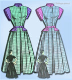 1950s Vintage Marian Martin Sewing Pattern 9133 Cute Misses Peplum Dress 31 B