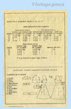 1950s Vintage Marian Martin Sewing Pattern 9133 Cute Misses Peplum Dress 31 B