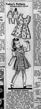 Marian Martin 9342: 1940s Toddler Girls Jumper and Blouse Vintage Sewing Pattern Size 6