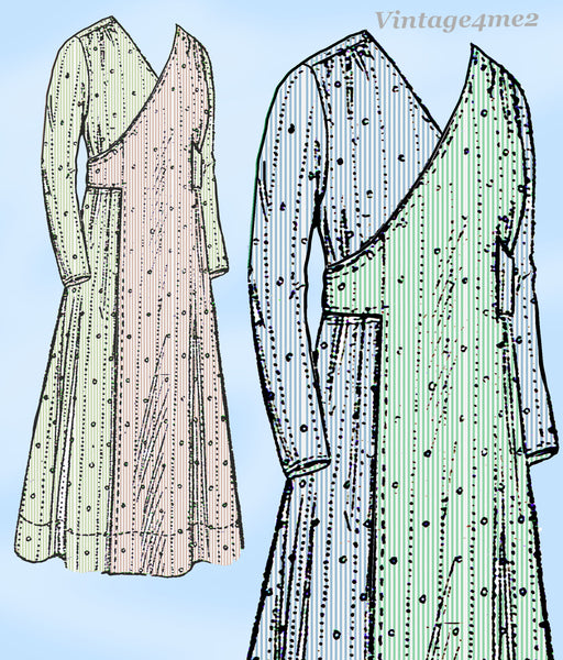 Manton 8904: 1910s Misses Edwardian Work Apron 38-40 B Vintage Sewing Pattern