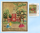 1940s Vintage McCall Embroidery Transfer 1003 Uncut Independence Hall Needle Painting Motif