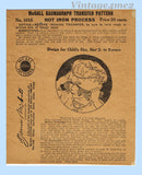 McCall 1016: 1920s Darling Uncut Toddler Hat Size 2-5 Vintage Sewing Pattern